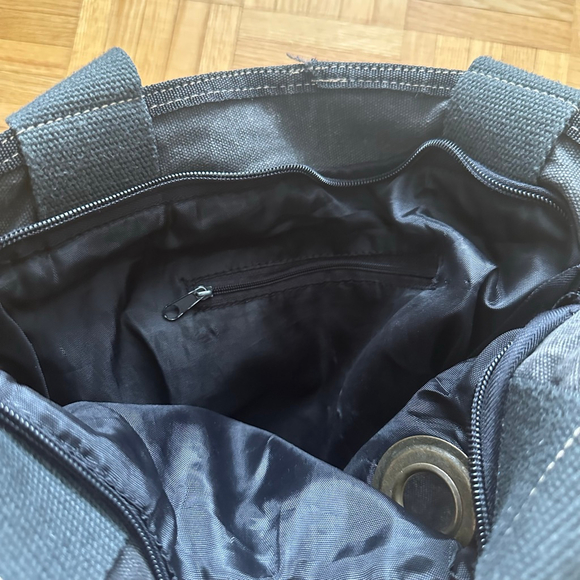 Vintage Diesel Archive Military style tote bag Cotton Canvas Small Black - Picture 8 of 9